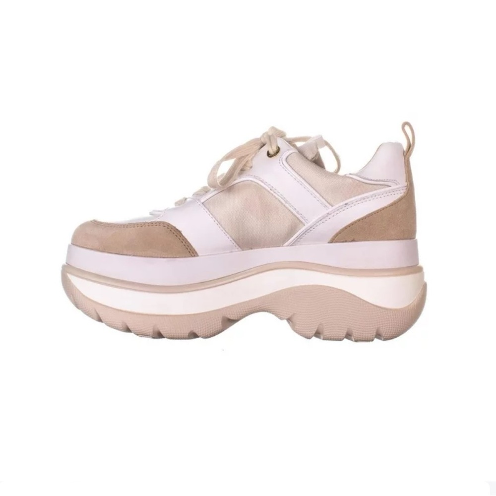 Michael Kors Felicia Leather Platform Dad Trainer Sneakers size 6.5 - Picture 2 of 16